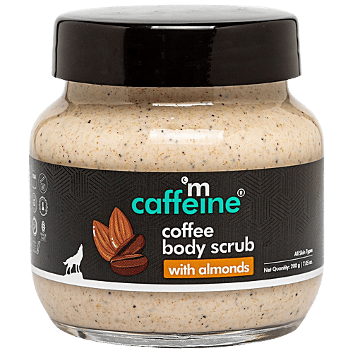 Buy mCaffeine Coffee Body Scrub With Almonds Online at Best Price of