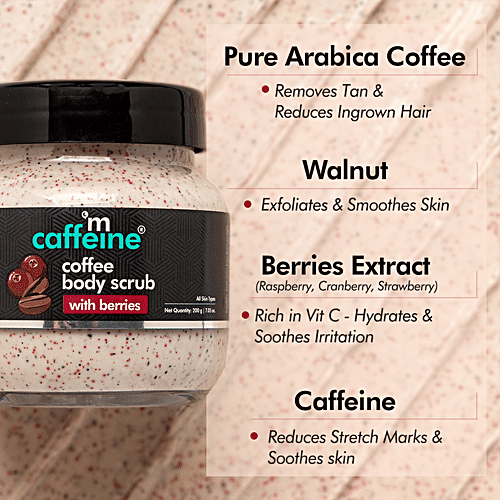 Buy mCaffeine Coffee Body Scrub With Berries Online at Best Price of