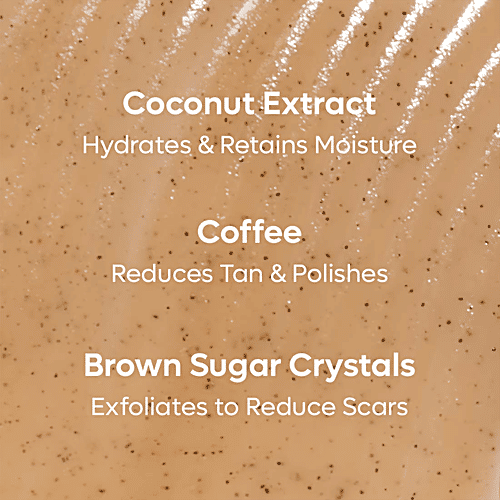 Buy mCaffeine Coffee Sugar Body Scrub With Coconut Online at Best