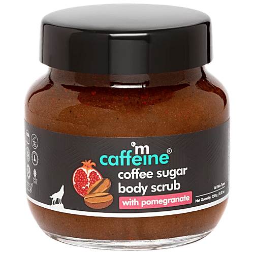 Buy mCaffeine Coffee Sugar Body Scrub With Pomegranate Online at Best