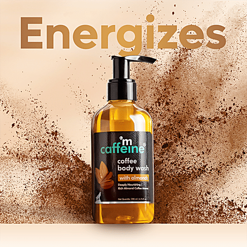 Buy mCaffeine Coffee Body Wash with Almonds DeTan & Deep Cleansing Shower Gel Enriched with