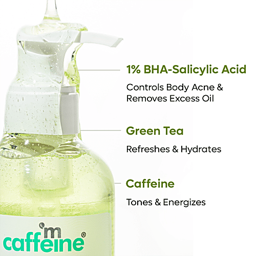 Buy mCaffeine Green Tea Body Wash With BHA Salicylic Acid 1 Online