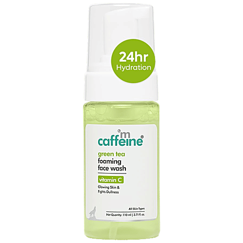 Buy mCaffeine Green Tea Foaming Face Wash With Vitamin C Online at