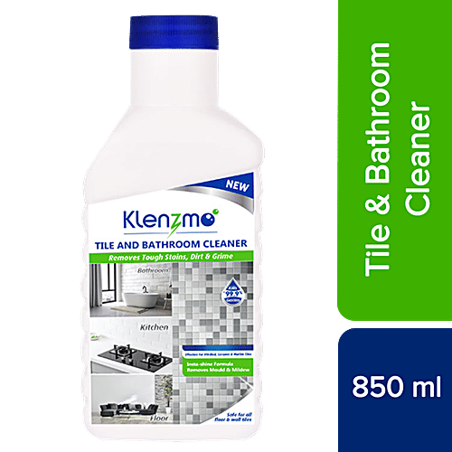 Klenzmo Tile & Bathroom Cleaner, 850 ml Removes Tough Stains
Dirt & Grime