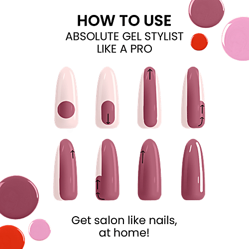 Lakme Absolute Gel Stylist Nail Color, 12 ml Road Trip Precision Applicator