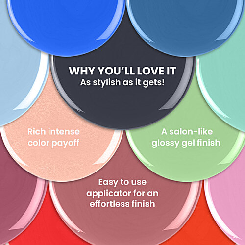 Lakme Absolute Gel Stylist Nail Color, 12 ml Road Trip Precision Applicator