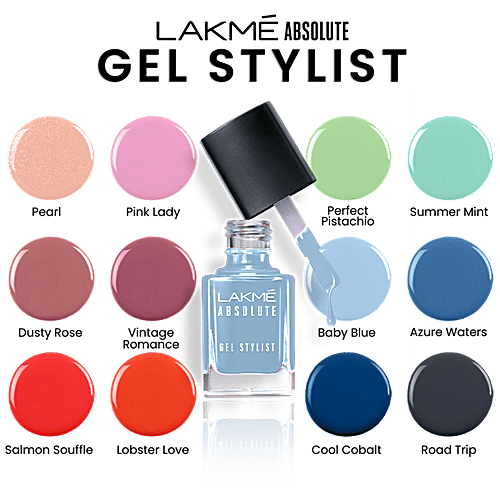 Lakme Absolute Gel Stylist Nail Color, 12 ml Road Trip Precision Applicator