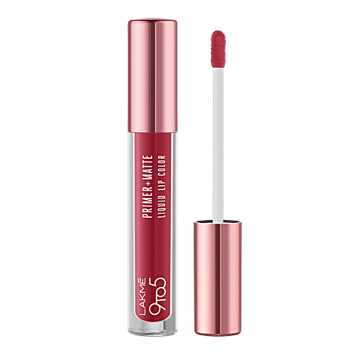 Lakme 9 To 5 Primer + Matte Liquid Lip Color, 4.2 ml MN5 Mystic Nude Transfer-Proof, Long-Lasting, Smudge-Proof, Creaseless, Smooth Finish