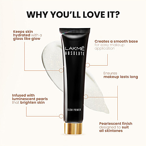 Lakme Showstopper Collection Glitterati Glow Primer, 30 g Lightweight, Easy to Blend, Long-Stay