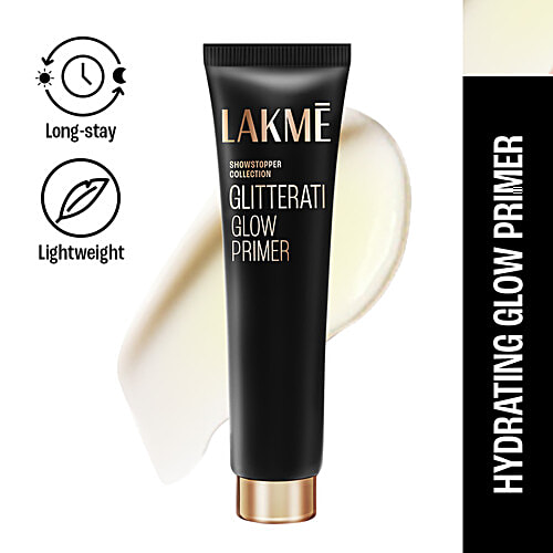 Lakme Showstopper Collection Glitterati Glow Primer, 30 g Lightweight, Easy to Blend, Long-Stay