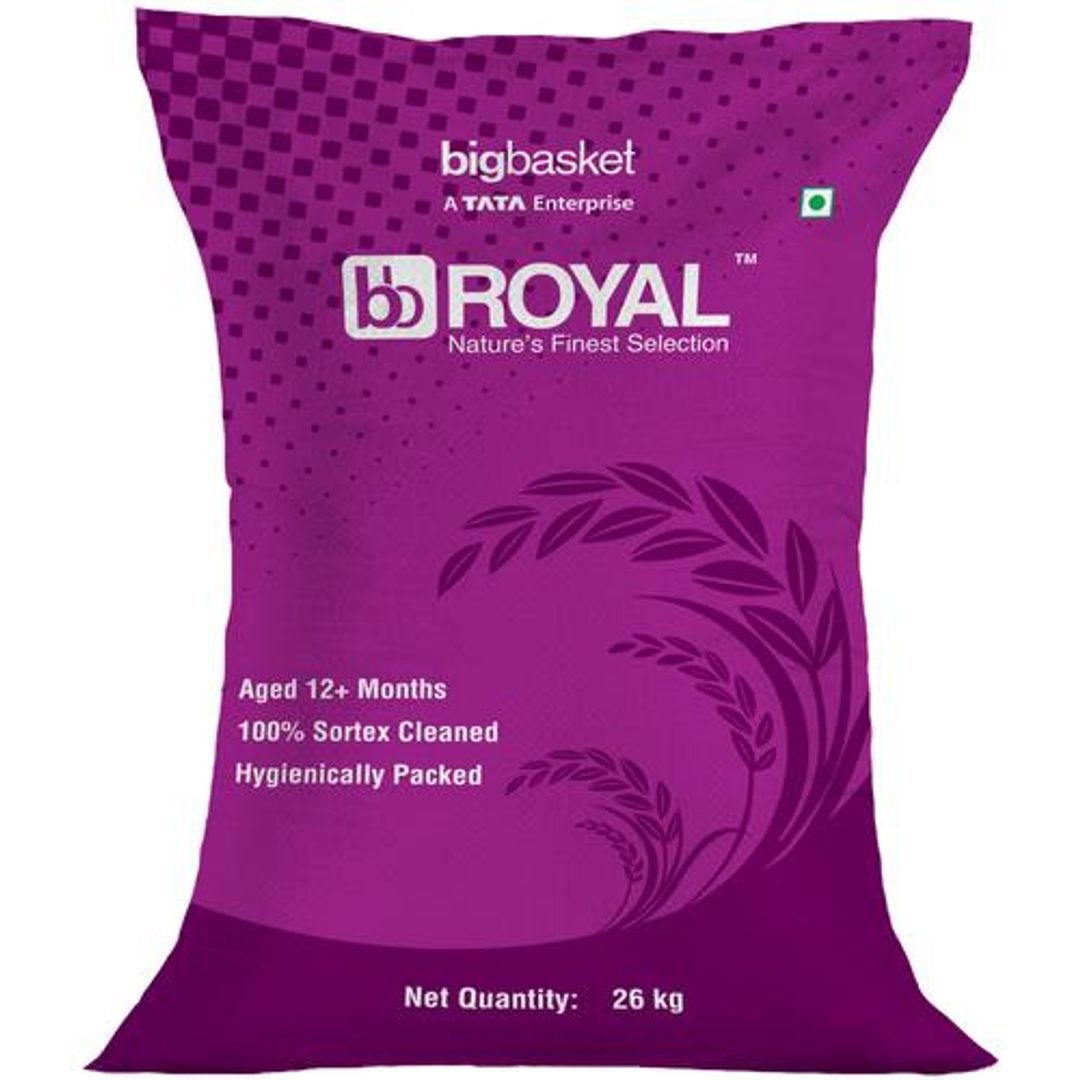 BB Royal Manachanallur Ponni Boiled Rice 100, Sortex Cleaned, Aged 12 Months, 26 kg Yes