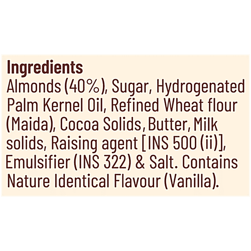 Loyka Almond Brittle Brownie, 43.5 g (3 N x 14.5 g each) 40% Roasted Almonds