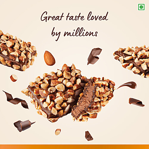 Loyka Almond Brittle Brownie, 43.5 g (3 N x 14.5 g each) 40% Roasted Almonds