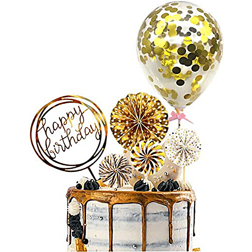 Party Propz Happy Birthday Cake Toppers, 6 pcs Great Design
High Quality
Beautiful
Elegant