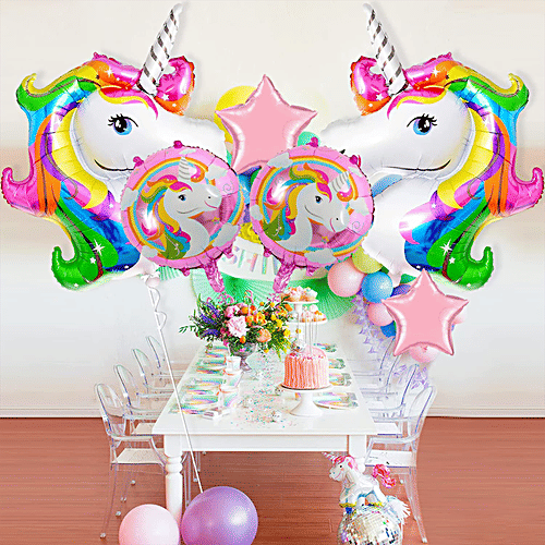 Party Propz Unicorn Foil Balloons Combo, 5 pcs  Colourful
 Beautiful
 Attractive and Stylish