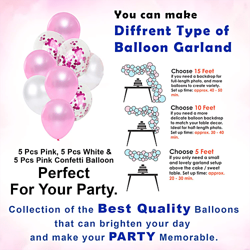 Party Propz 1st Birthday Decoration Items Combo - For Baby Boy, 7 pcs