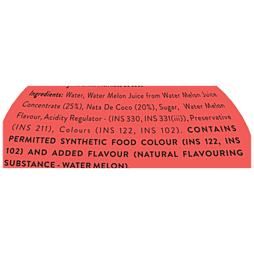 Sapphire  Poko Loko Watermelon Flavoured Juice Drink With Nata De Coco, 300 ml  