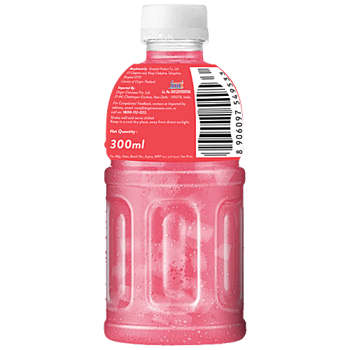 Sapphire  Poko Loko Strawberry Flavoured Juice Drink With Nata De Coco, 300 ml  Refreshing Strawberry Flavour
 Creamy Nata De Coco