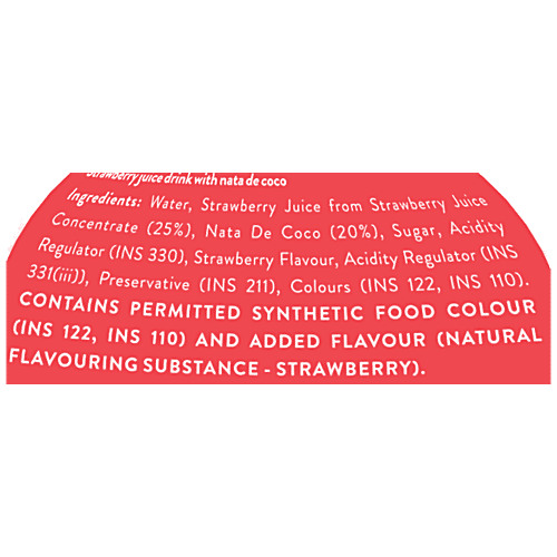 Sapphire  Poko Loko Strawberry Flavoured Juice Drink With Nata De Coco, 300 ml  Refreshing Strawberry Flavour
 Creamy Nata De Coco