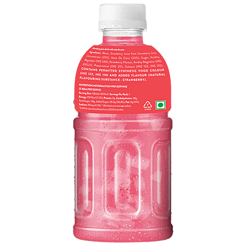 Sapphire  Poko Loko Strawberry Flavoured Juice Drink With Nata De Coco, 300 ml  Refreshing Strawberry Flavour
 Creamy Nata De Coco