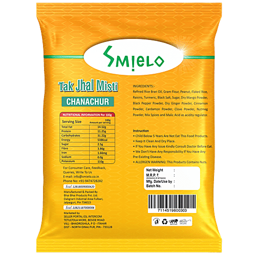 Smielo Tak Jhal Misti Chanachur - Spicy, 170 g Pouch 