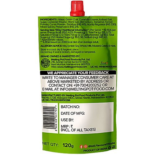 Indi Pani Puri Concentrate, 120 g Pouch