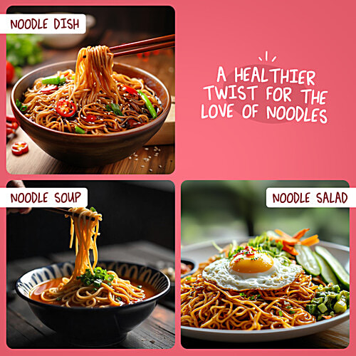 Moi Soi Whole Wheat Hakka Noodles, 150 g Restaurant Taste In 10 Minutes, Serves 2