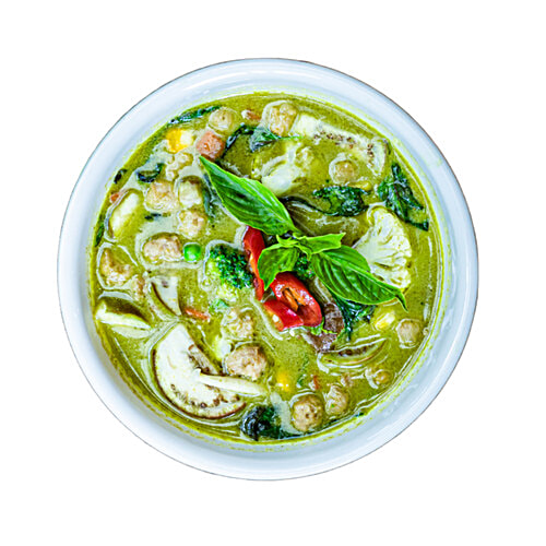 Moi Soi Thai Green Curry Cooking Sauce With Coconut Milk, Thai Herbs & Spices, Ready in 5 mins, Add Veggies Or Meat, 300 g  Ready in 5 mins
 Add Veggies Or Meat