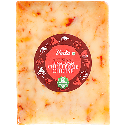 VOILA Himalayan Chilli Bomb Cheese Artisinal, 200 g  No Preservatives, Additives Or Flavours