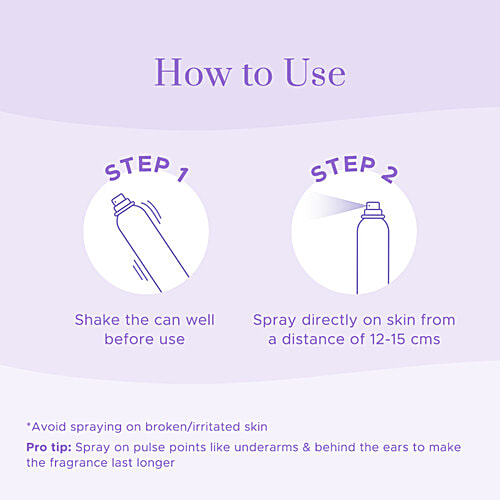 PureSense Bliss Lavender Luxury Body Spray - No Gas Deodorant For Women, 150 ml  With Vegetable Origin Alcohol, Fresh Floral Musky Blend