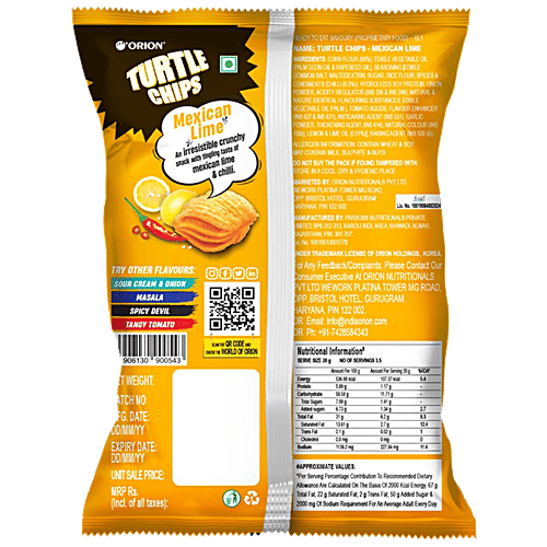 Buy Orion Turtle Chips Mexican Lime Online at Best Price of Rs 60 bigbasket