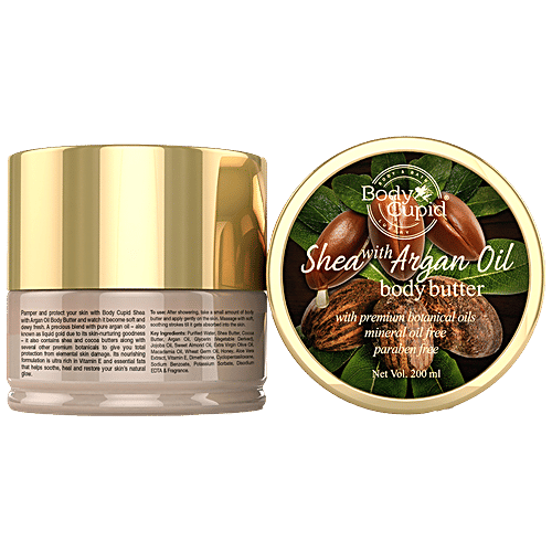 Body Cupid Shea With Argan Oil Body Butter, 200 ml