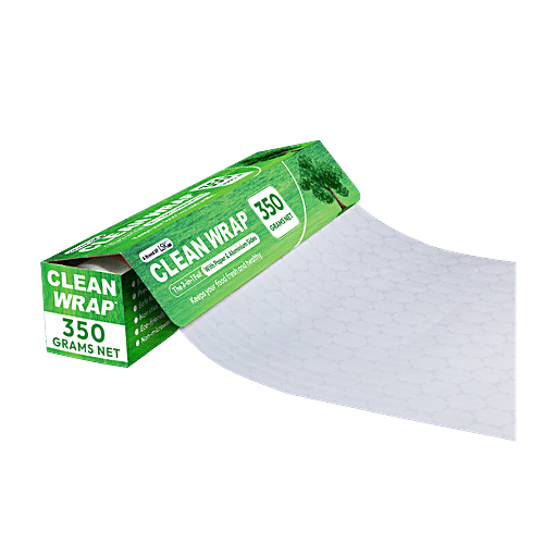 Cleanwrap Aluminium + Paper Foil - 20.16 m, Food Grade, Freeze, Roast, Preserve, 350 g  