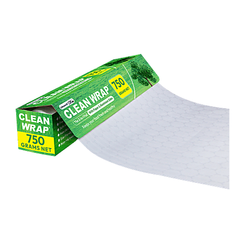 Cleanwrap Aluminium + Paper Foil - 43.3 m, Food Grade, Freeze, Roast, Preserve, 750 g  
