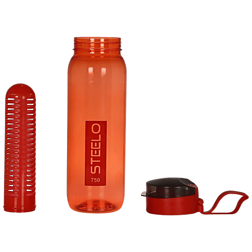 Buy Steelo Sante Infuser Water Bottle Food Grade, Red Online at Best