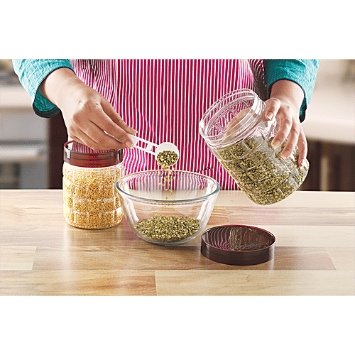 Buy Steelo Plastic PET Container Food Grade, BPA Free, Leak Proof, Transparent Online at Best