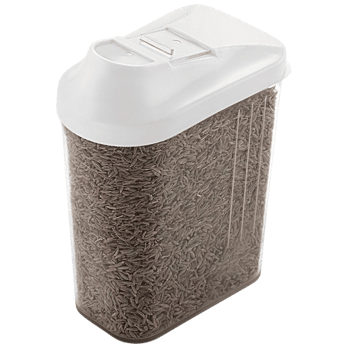 Steelo Skippar Airtight Storage Container With White Lid - Transparent, 500 ml (Set of 3) BPA Free, Leak Proof, Food Grade, Odour Proof, Unbreakable