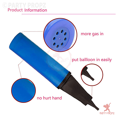Party Propz Balloon Manual Hand Pump - For Latex Foil, Assorted Colour, 1 pc  Seamless Inflation
 Versatile Application
 Robust & Reliable