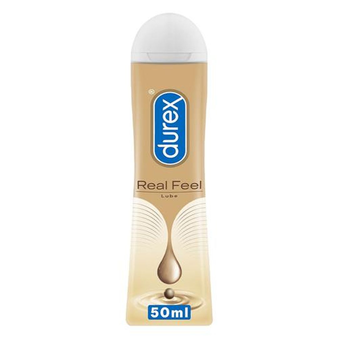 Durex Real Feel Lubricant - Long-Lasting, Silicone Lube, 50 ml 