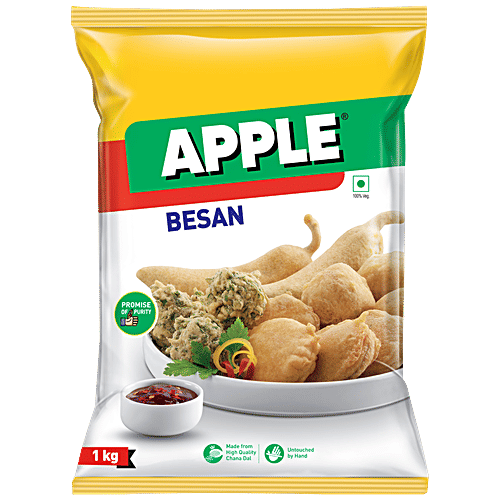 APPLE BESAN Besan Gram Flour, 1 kg Pure, Made From Chana Dal, Untouched By Hand