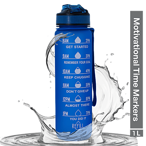 Buy Boldfit Sipper Water Bottle With Motivational Time Markers Blue Online at Best Price of Rs