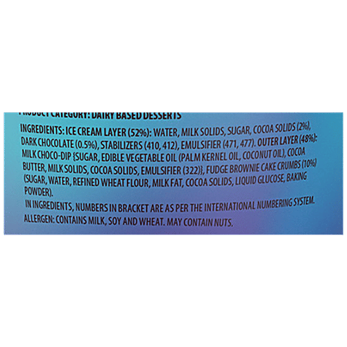 Baskin Robbins Ice Cream Rocks Mississippi Mud, 228 ml  Bite Sized Mississippi Mud Chocolate Ice Cream Coated With Milk Choco Dip With Brownie Crumble
