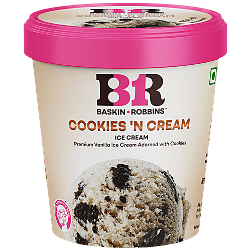 Buy Baskin Robbins Cookies N Cream Ice Cream Online at Best Price of Rs