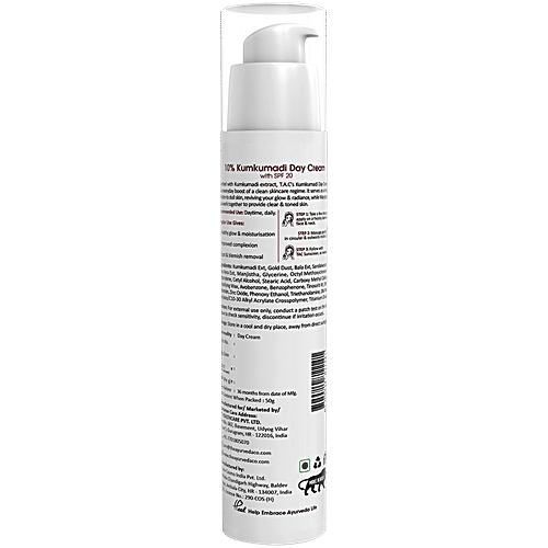 TAC - The Ayurveda Co. 10% Kumkumadi Day Cream With SPF 20, 50 g  For Radiant & Youthful Skin