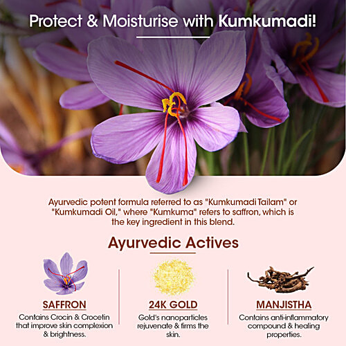 TAC - The Ayurveda Co. 10% Kumkumadi Day Cream With SPF 20, 50 g  For Radiant & Youthful Skin