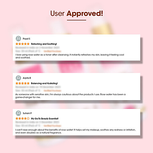 TAC - The Ayurveda Co. Pure Indian Rose Water, 100 ml For Toning & Hydrating Skin