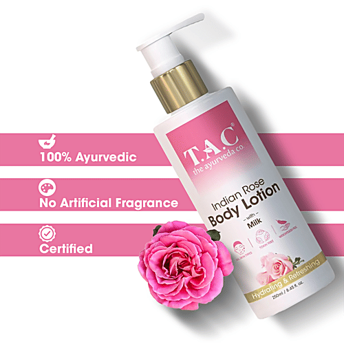 Buy TAC The Ayurveda Co. Indian Rose Body Lotion With Milk Online at