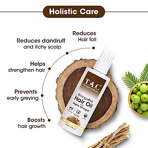 TAC - The Ayurveda Co. Bhringabali Hair Oil With Mighty Bhringraj, 100 ml  For Growth