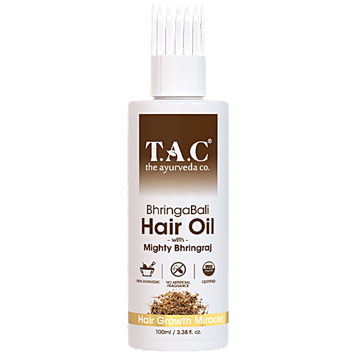 TAC - The Ayurveda Co. Bhringabali Hair Oil With Mighty Bhringraj, 100 ml  For Growth