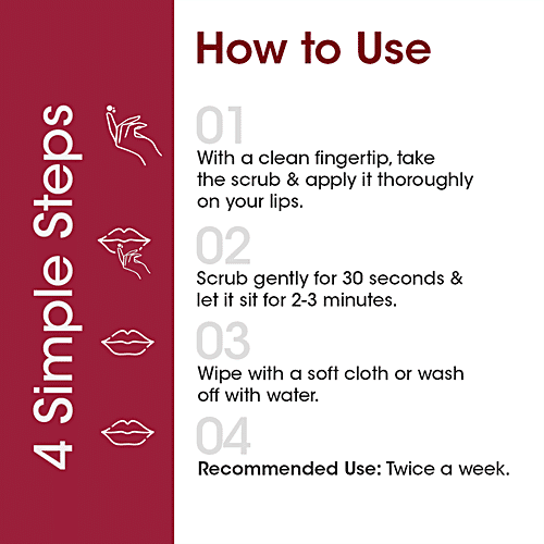 TAC - The Ayurveda Co. Beetroot Lip Scrub, 15 g  